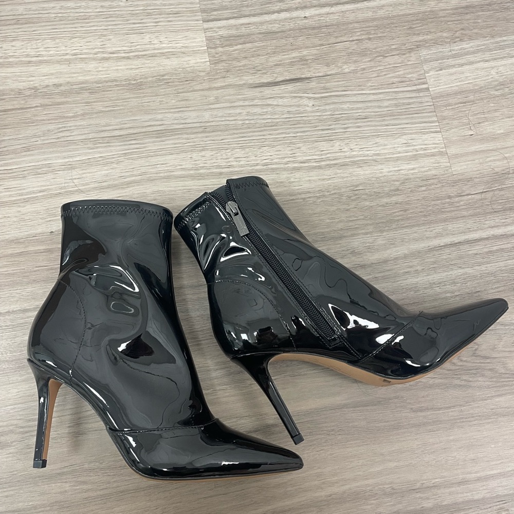 Jessica Simpson Alliye Black Patent Heeled Boots
